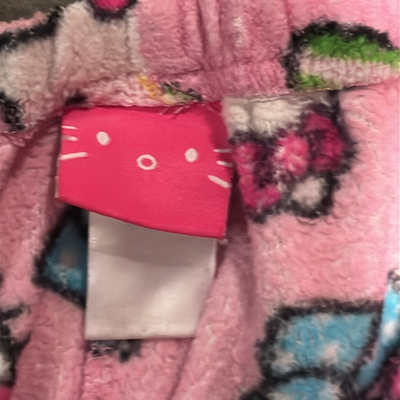 Hello Kitty by Sanrio fleece pjs pajamas sz Sm / med elastic waistband - Picture 4 of 5